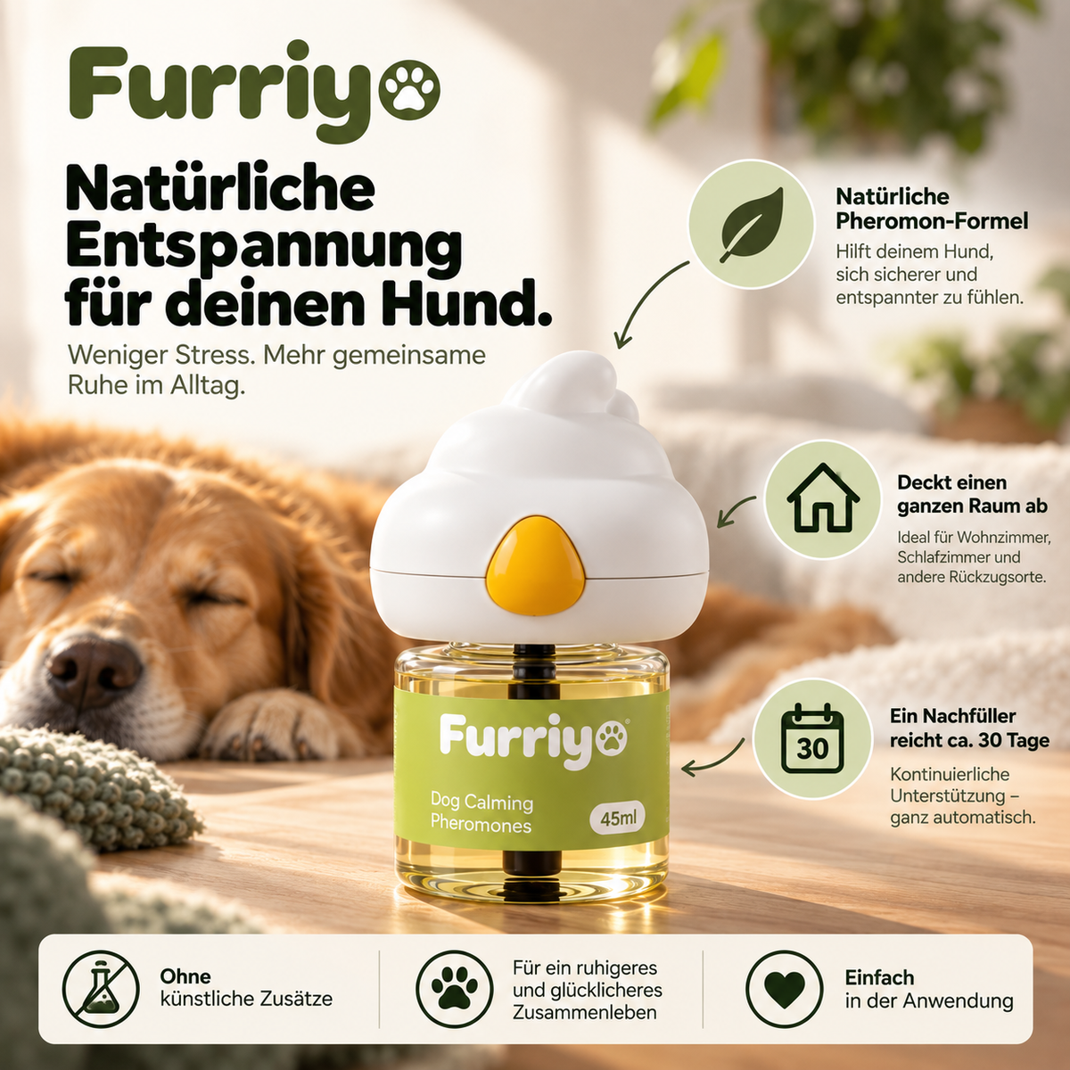 Furriyo · Beruhigender Diffusor für Hunde